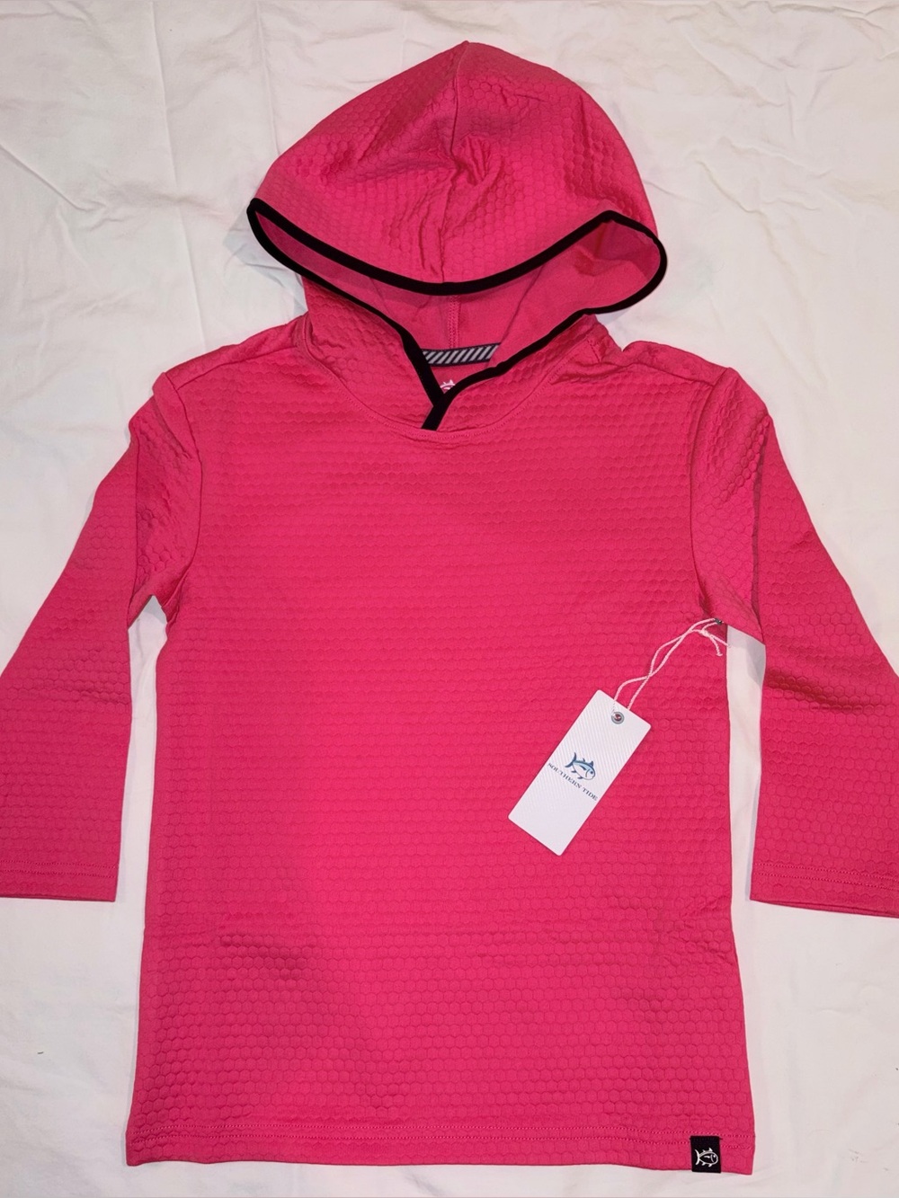 Southern Tide Scuttle Heather Hoodie in Heather Snapper Pink sz YM NWT